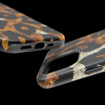 Safari Noir Gold Leopard iPhone Case