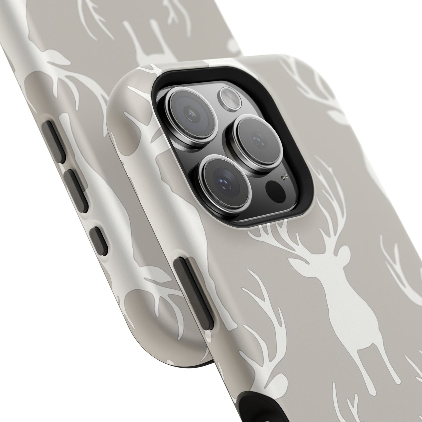 Minimalist Deer Silhouette MagSafe Pattern – iPhone Series Case