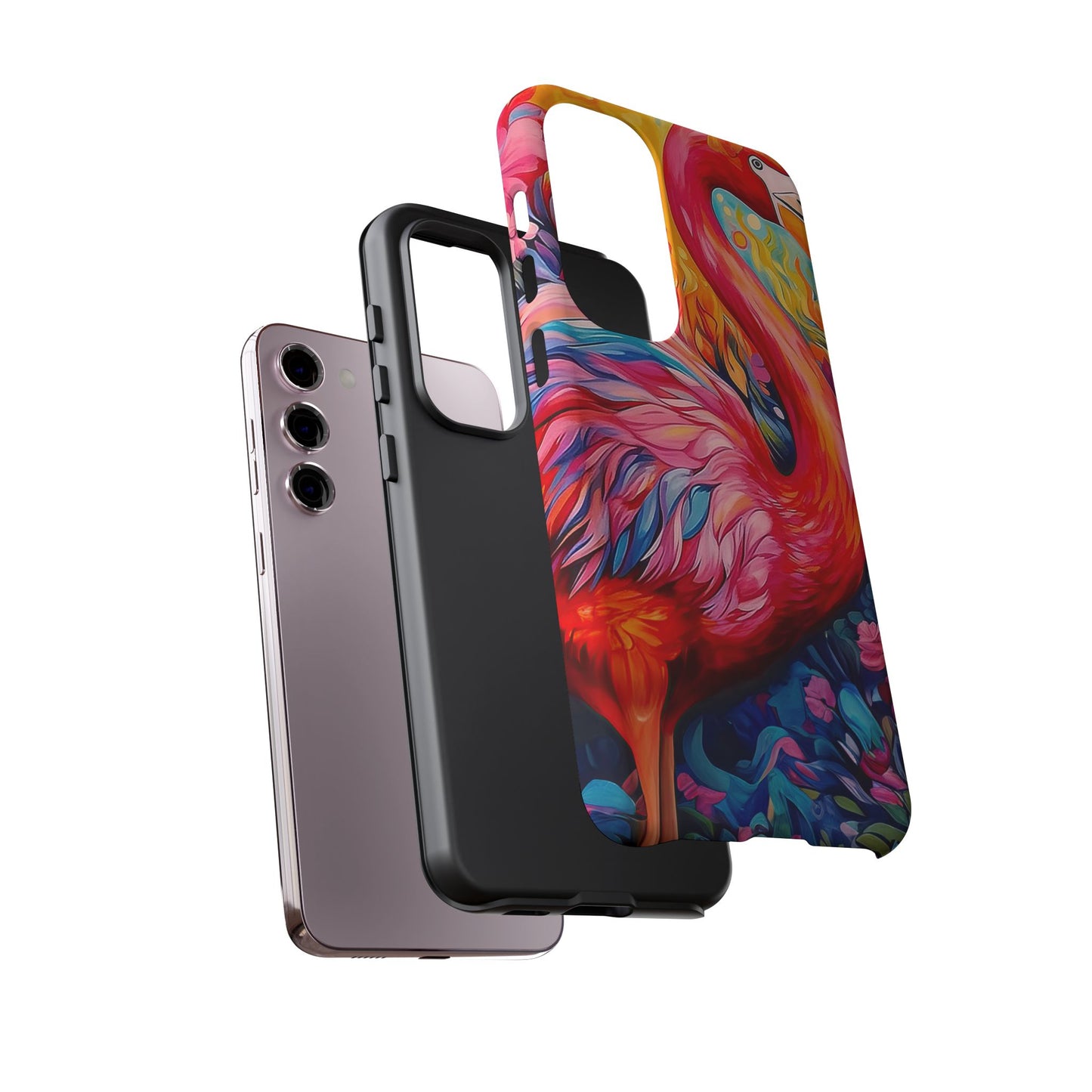 Flamingo Fiesta – Vibrant Flamingo Samsung Galaxy Phone Case