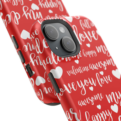 Valentine Words Pattern – MagSafe Case