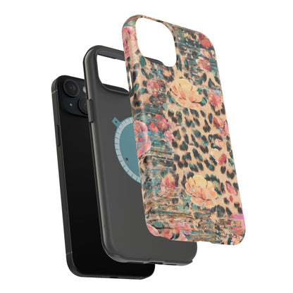 Rustic Floral Leopard - MagSafe iPhone Series Case