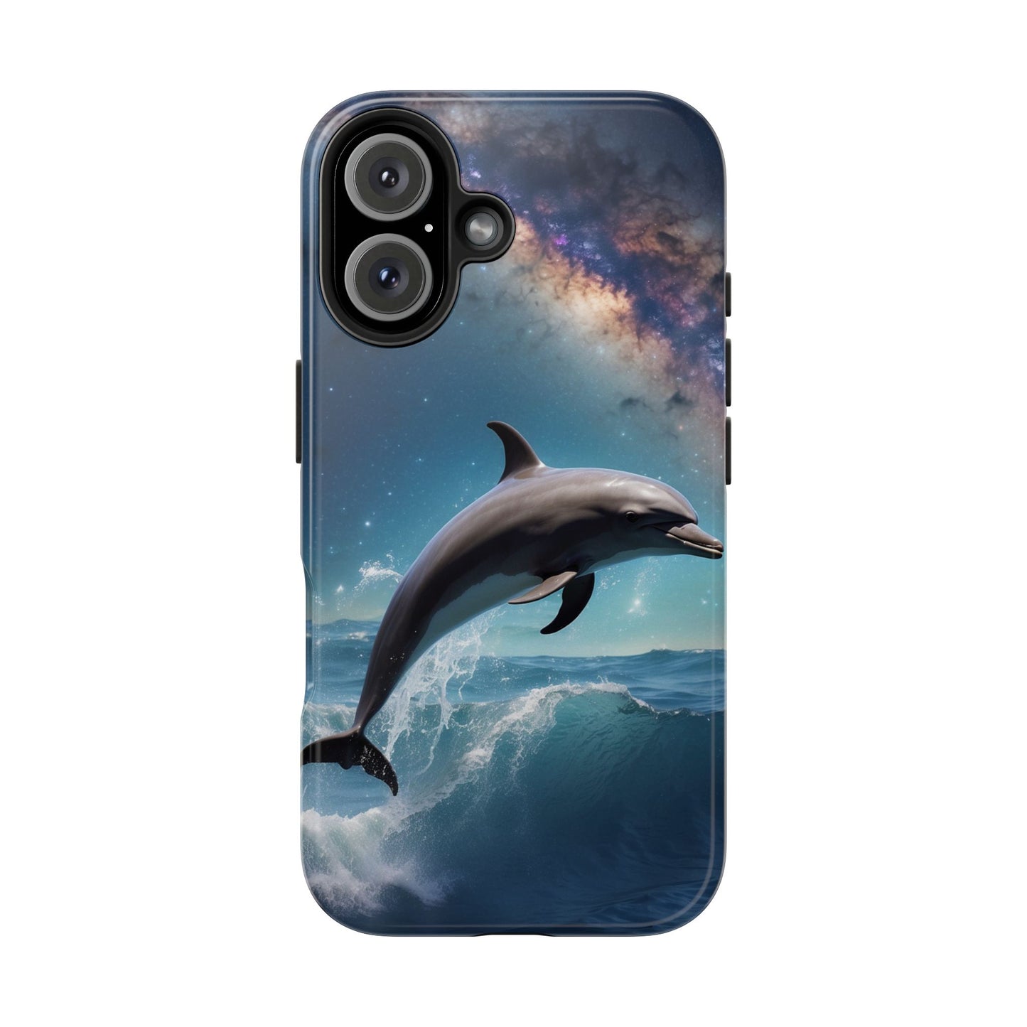 Dolphin Galaxy Splash - iPhone Case