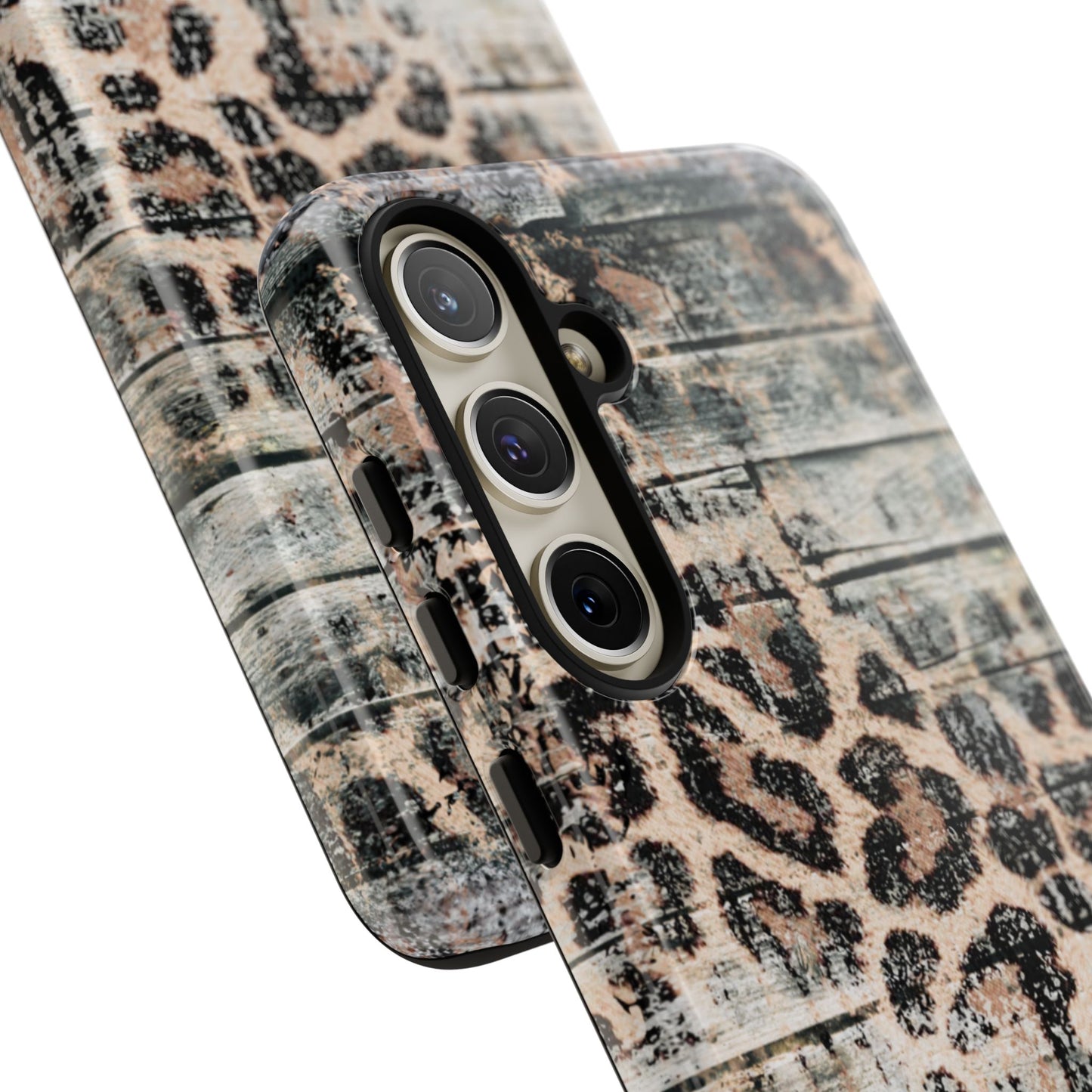 Rustic Leopard Wood Print - iPhone Series Case