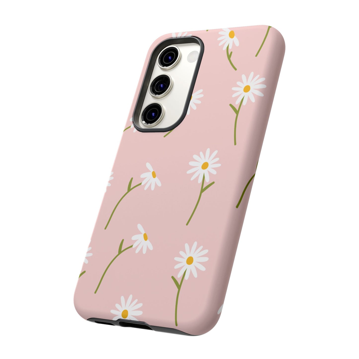 Daisy Delight Tough Samsung Galaxy Case – Cute Floral Design with Dual-Layer Protection