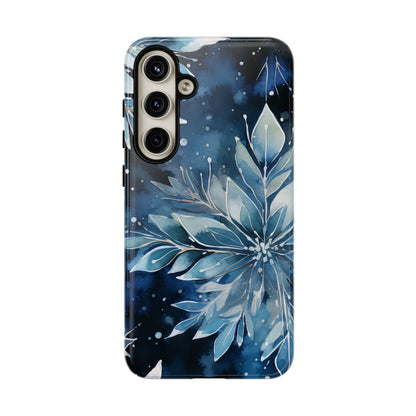 Winter’s Embrace – Blue Snowflake Samsung Galaxy Case