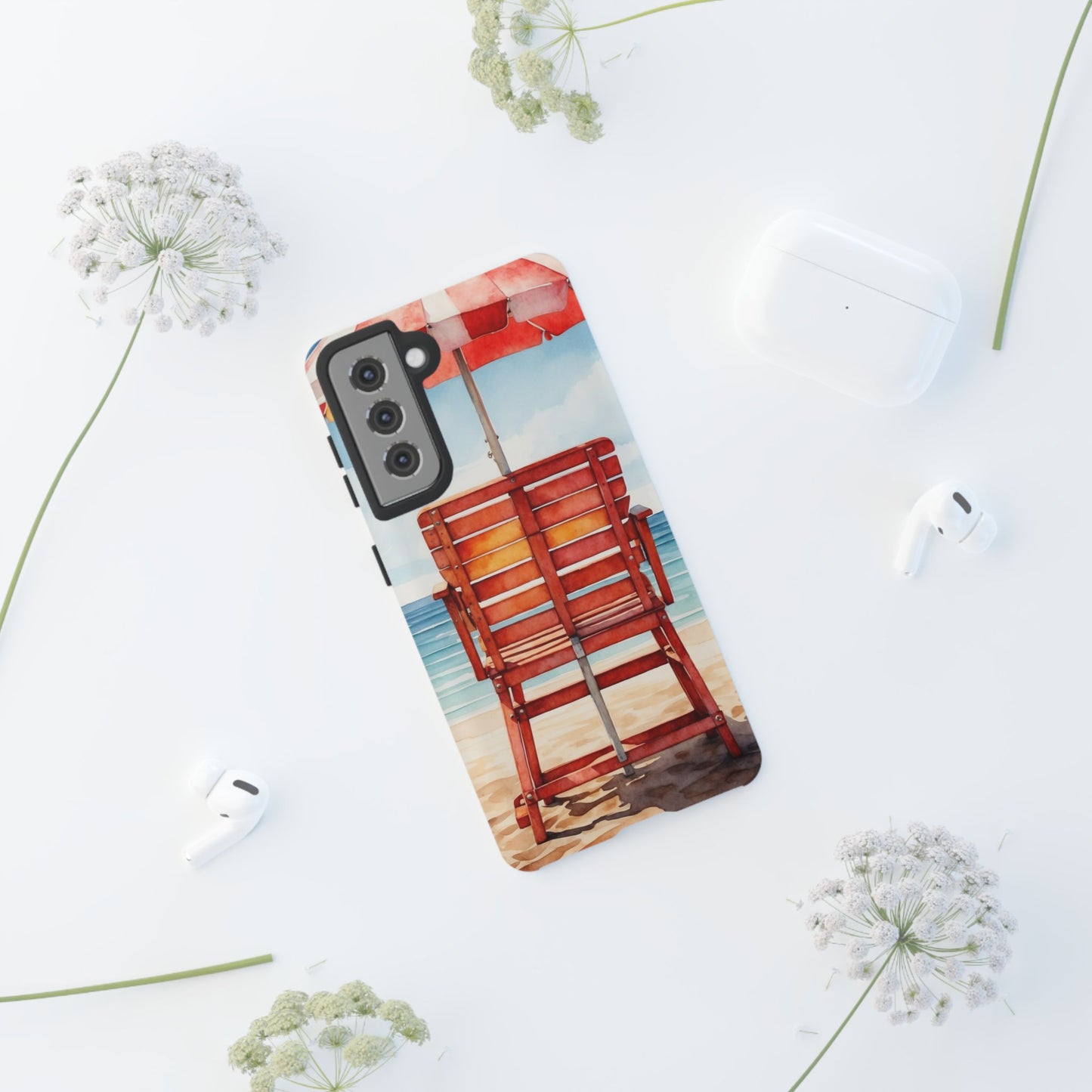 Beachfront Sunset Lounge Samsung Galaxy Case – Rearview Edition