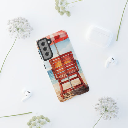 Beachfront Sunset Lounge Samsung Galaxy Case – Rearview Edition