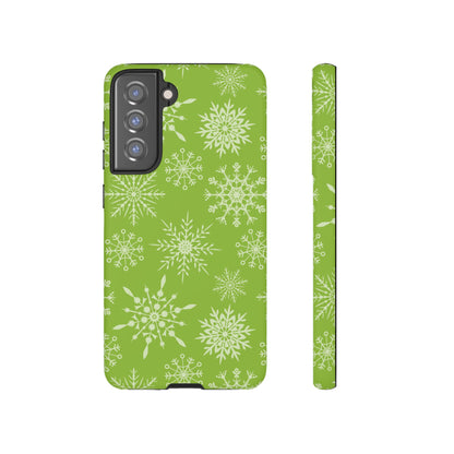 Green Snowflake Pattern – Samsung Galaxy Series Case