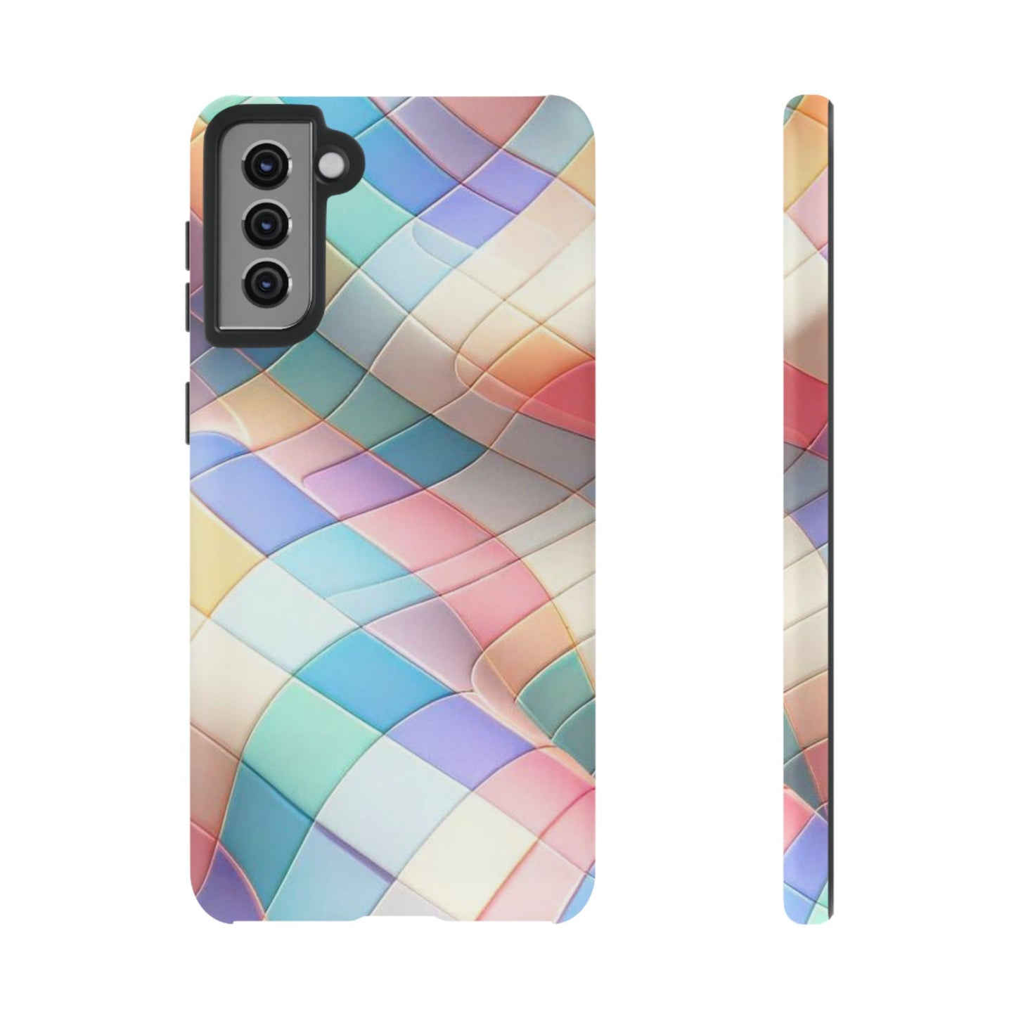 Pastel Prism Plaid iPhone Case