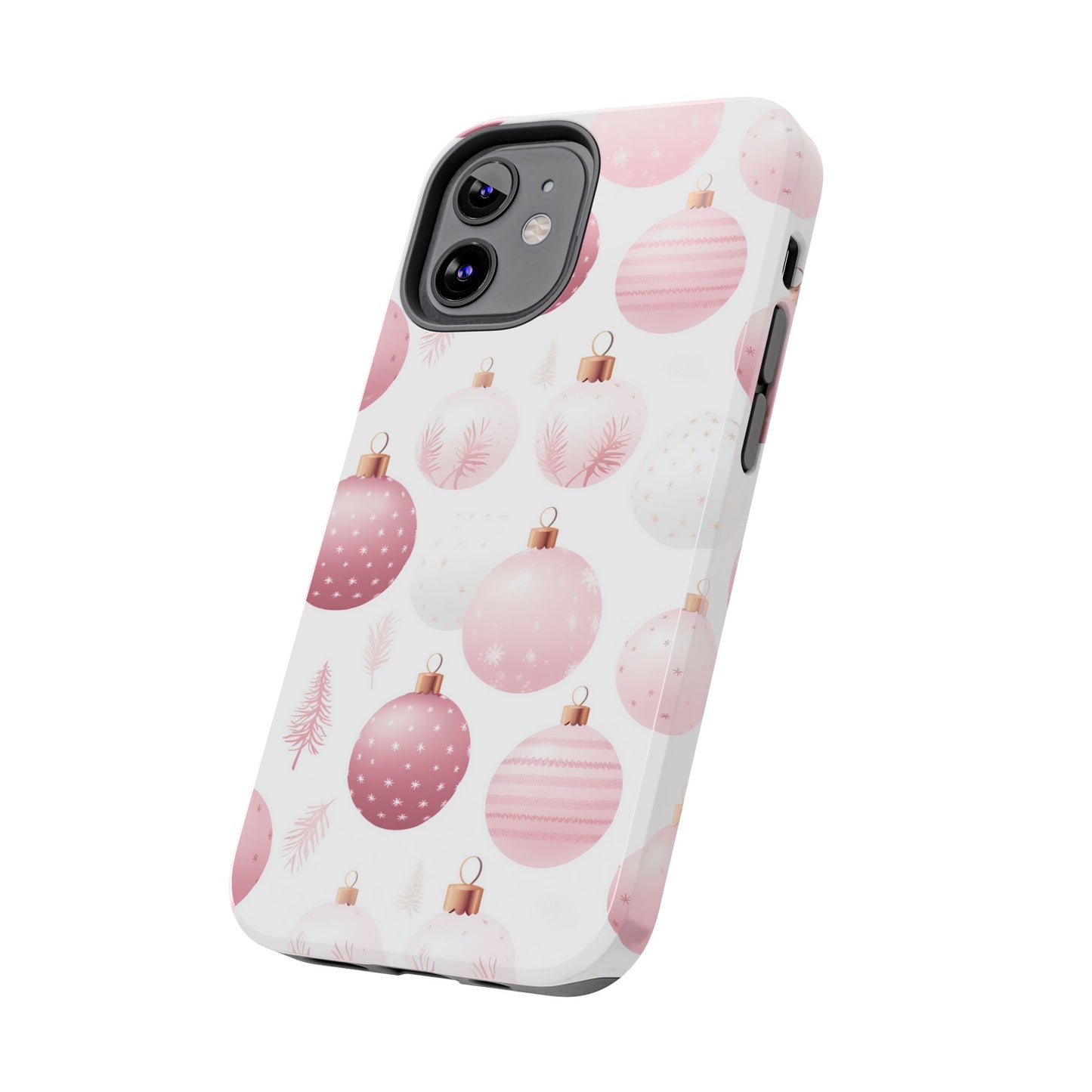 iPhone Case: Merry in Pink – Christmas Balls