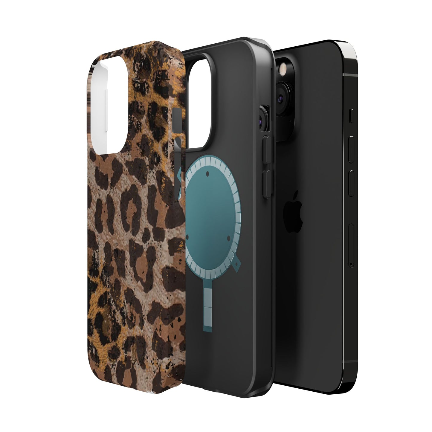 Vintage Distressed Leopard Print - MagSafe iPhone Series Case