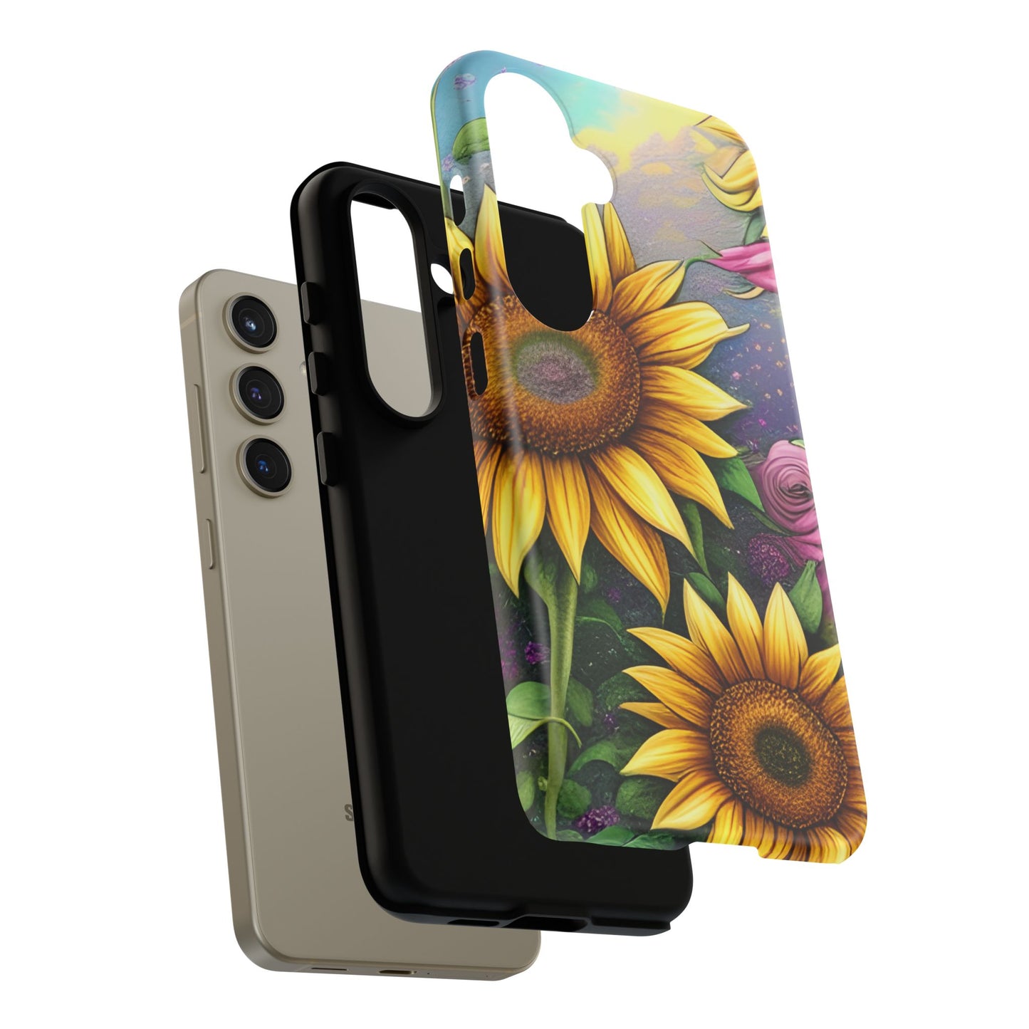 Whimsical Sunflower & Rose Garden - Samsung Galaxy Series Case