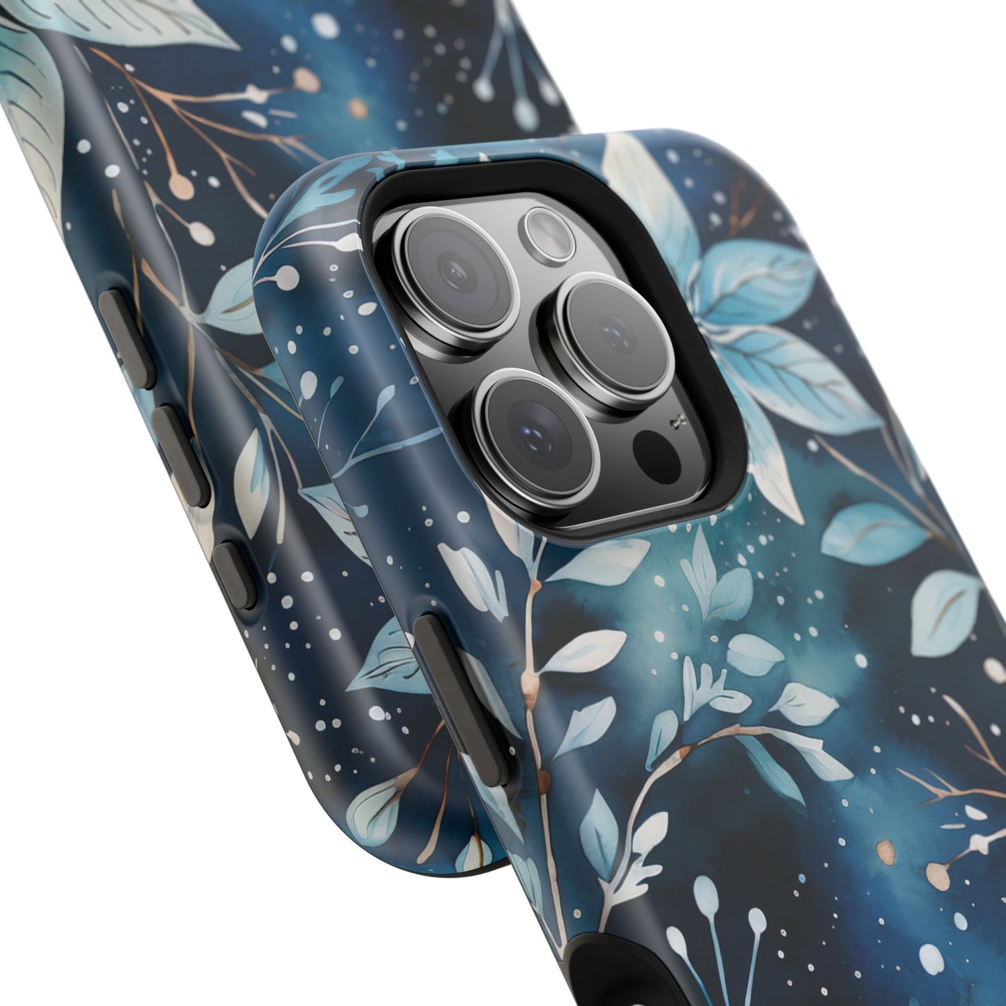 Midnight Frost Botanical – MagSafe iPhone Case