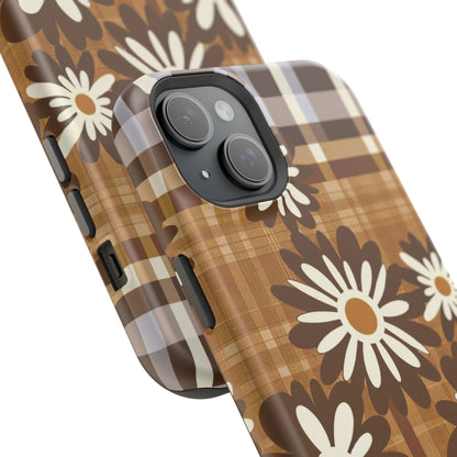 Rustic Bloom Plaid iPhone Case