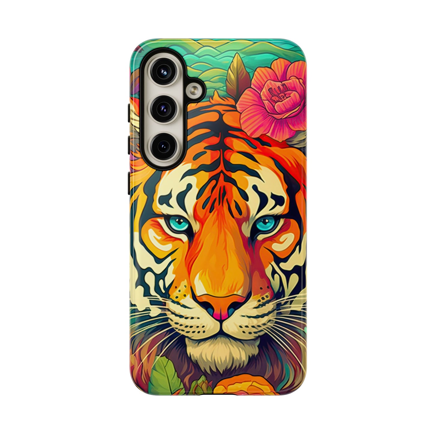 Fierce Rainbow Tiger Art - Samsung Galaxy Case