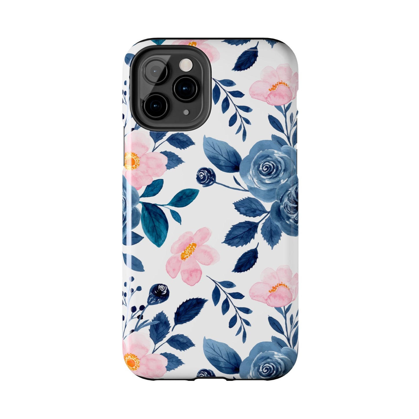 Pastel Garden Charm – iPhone Series Case with Watercolor Flowers