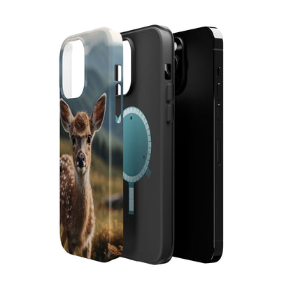 Gentle Fawn in Mountain Meadows MagSafe iPhone Case