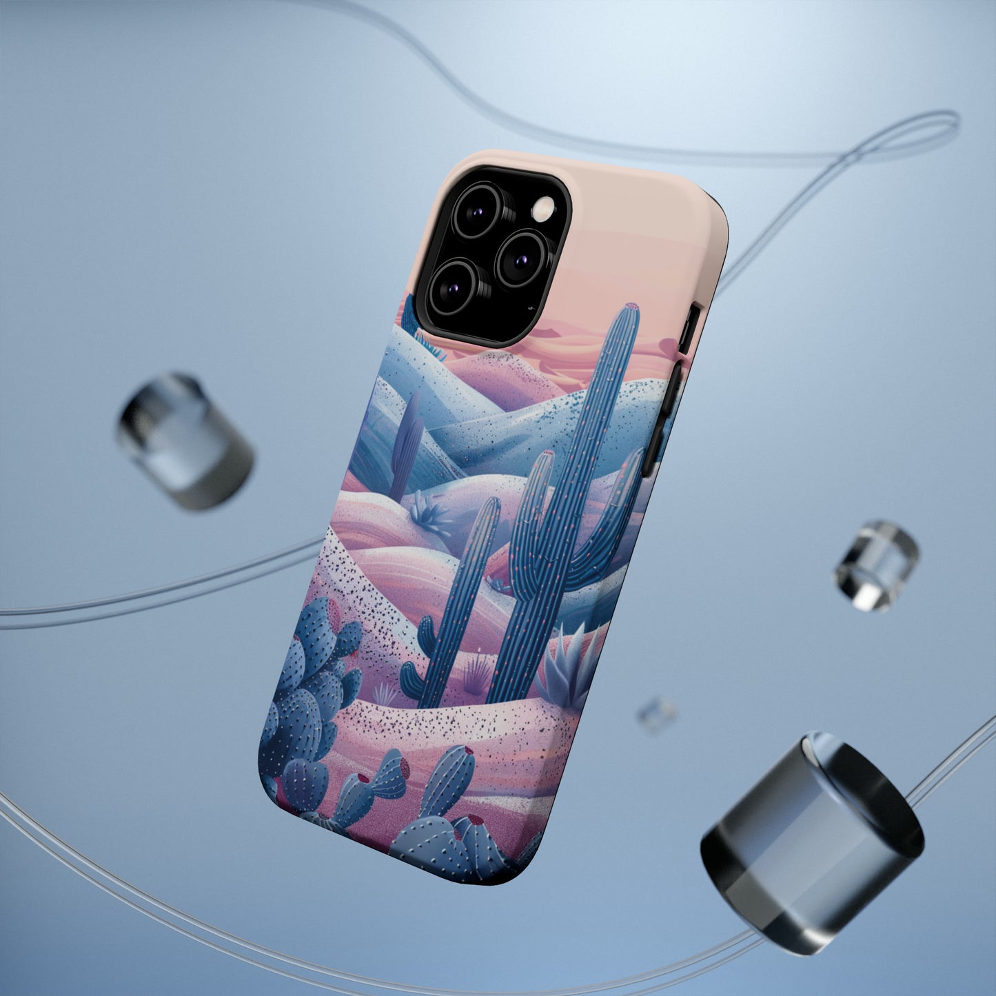 Desert Oasis MagSafe Case for iPhone – Cactus & Western Landscape Design for iPhone 15, 14 Pro Max, 13, and More!