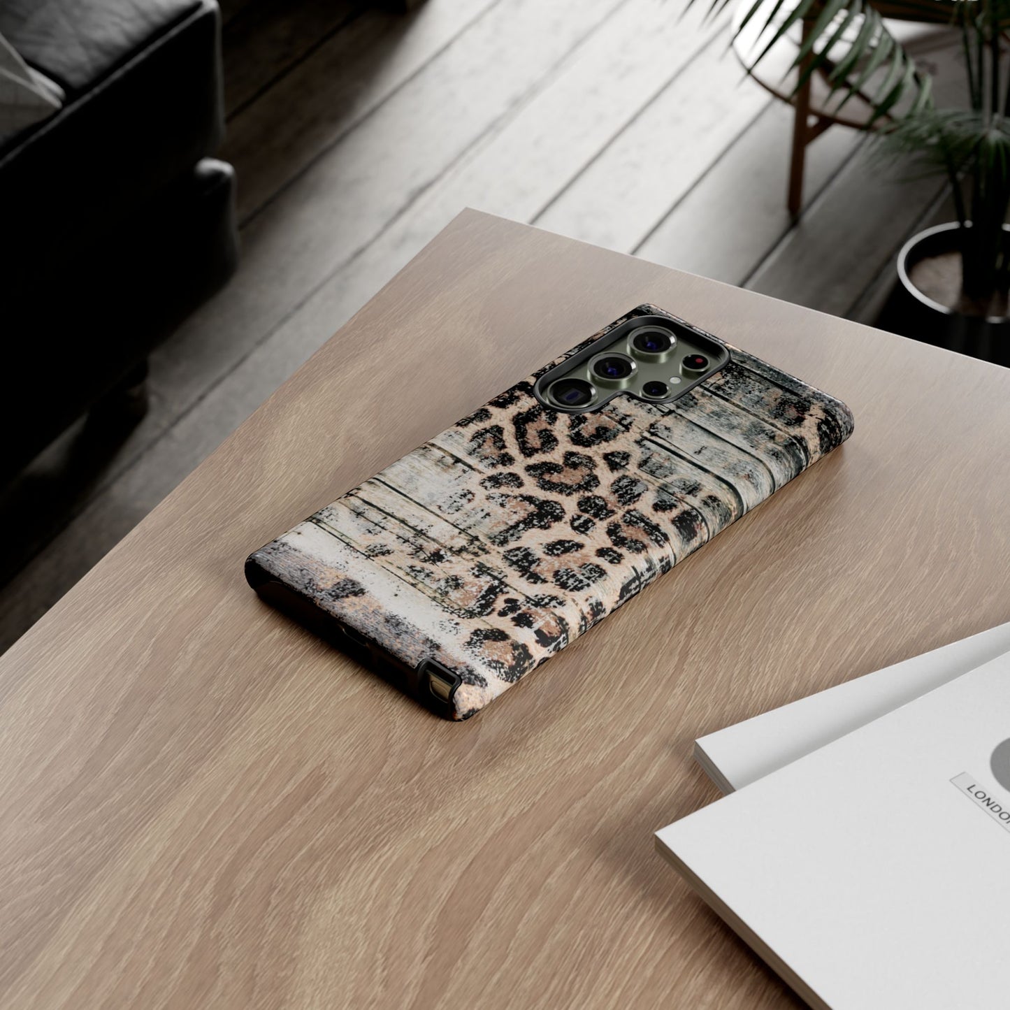 Rustic Leopard Wood Print - iPhone Series Case