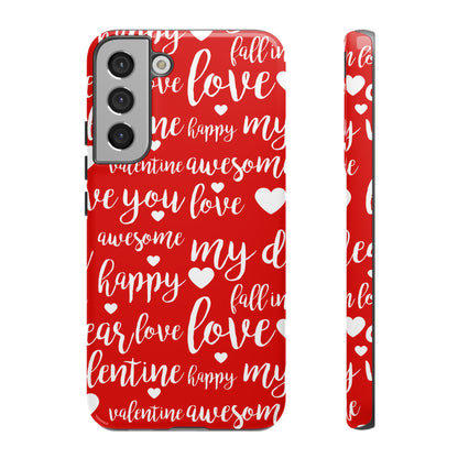 Valentine Words Pattern – Samsung Galaxy Case