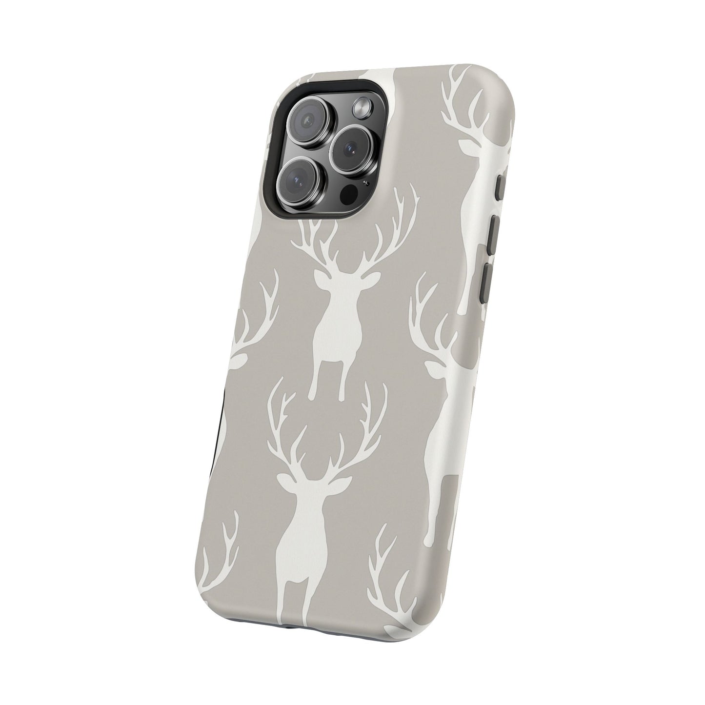 Minimalist Deer Silhouette MagSafe Pattern – iPhone Series Case