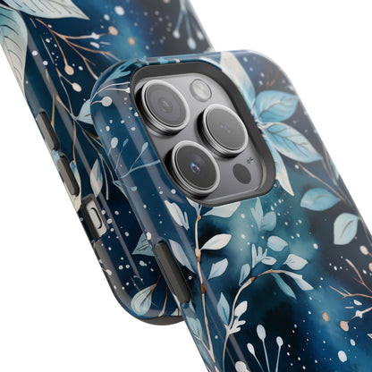 Midnight Frost Botanical – MagSafe iPhone Case