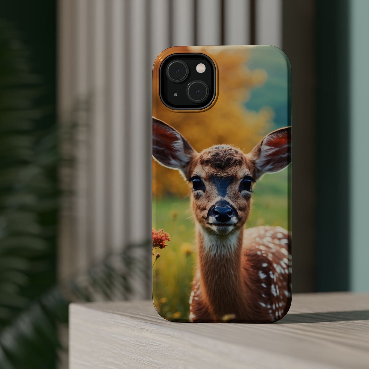 MagSafe-Compatible iPhone Case – Golden Meadow Fawn