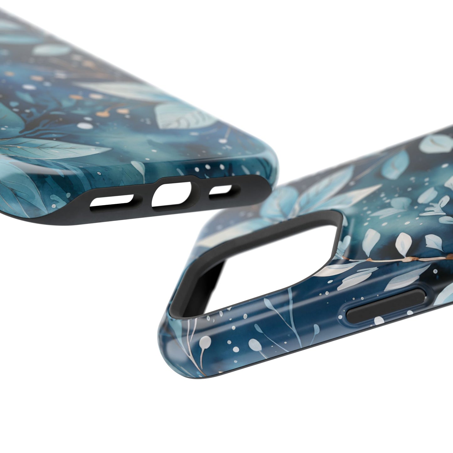 Midnight Frost Botanical – MagSafe iPhone Case