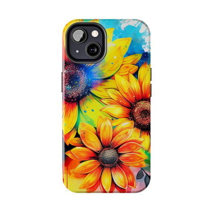 Vibrant Sunflower Splash - iPhone Series Case