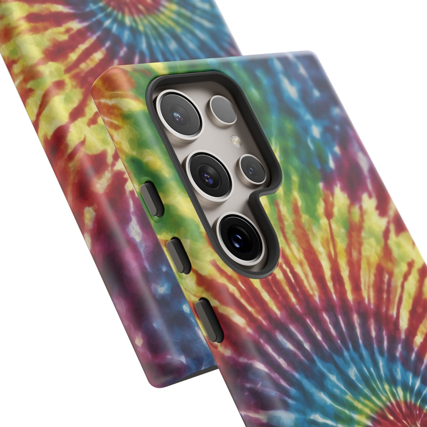 Colorful Retro Tie-Dye Samsung Galaxy Case – Spiral Rainbow Design