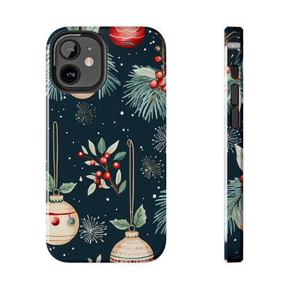 Elegant Christmas Ornaments and Pine - iPhone Series Case