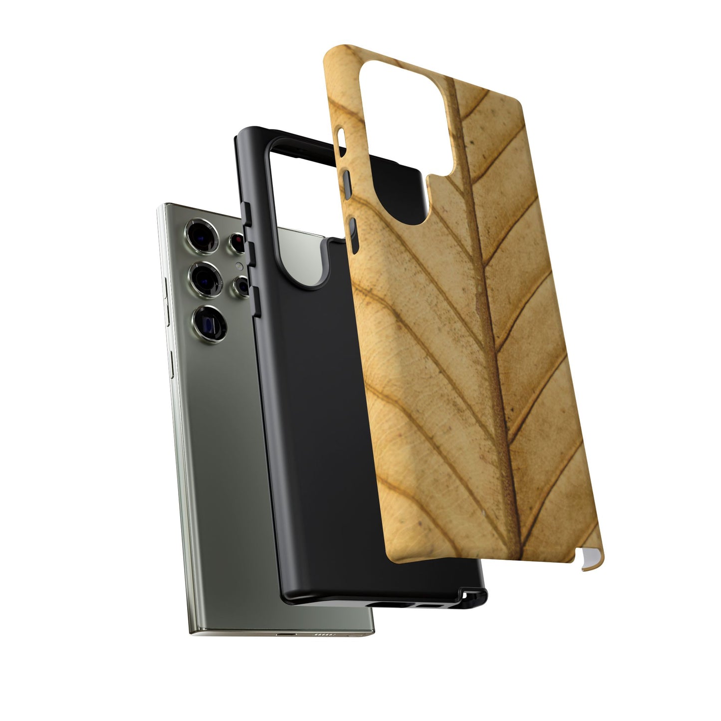 Golden Leaf Texture Samsung Galaxy Case – Minimal Nature