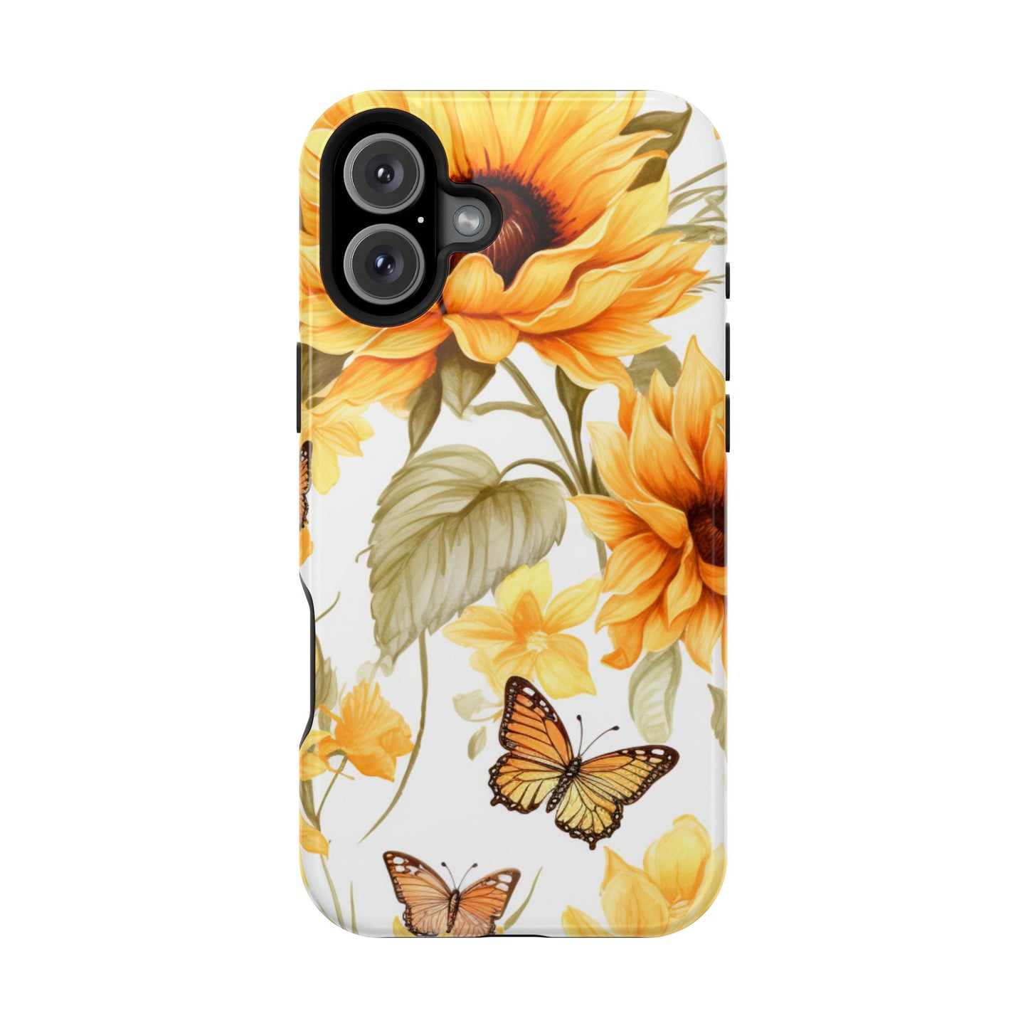 Sunflower & Butterfly Bliss - MagSafe iPhone Series Case