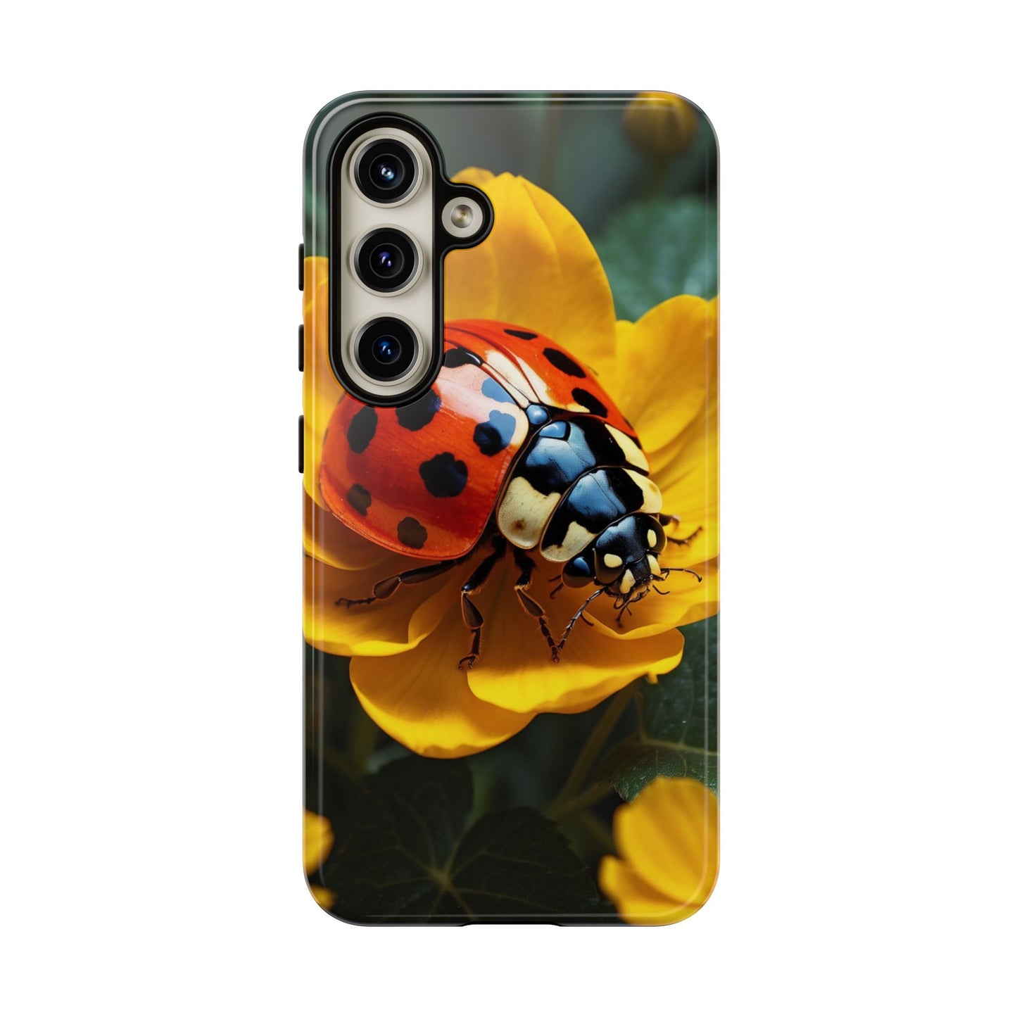 Golden Blooms & Ladybug Charm - Samsung Galaxy Case