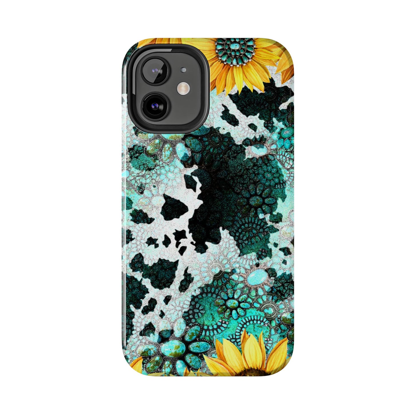 Boho Turquoise Sunflower Lace - iPhone Series Case