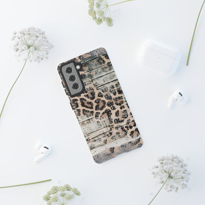 Rustic Leopard Wood Print - iPhone Series Case