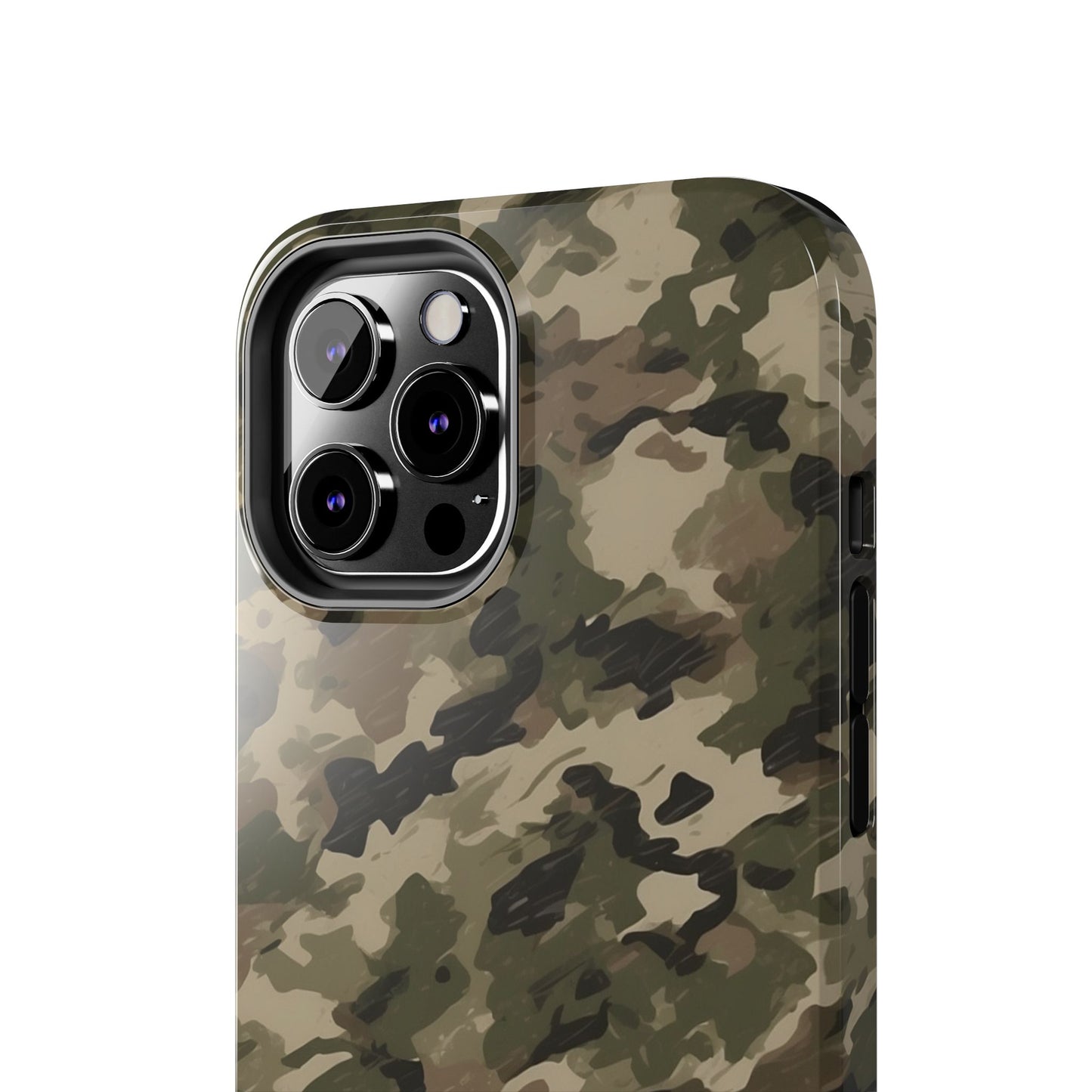 Classic Light Brown Camouflage – Durable iPhone Case with Timeless Design