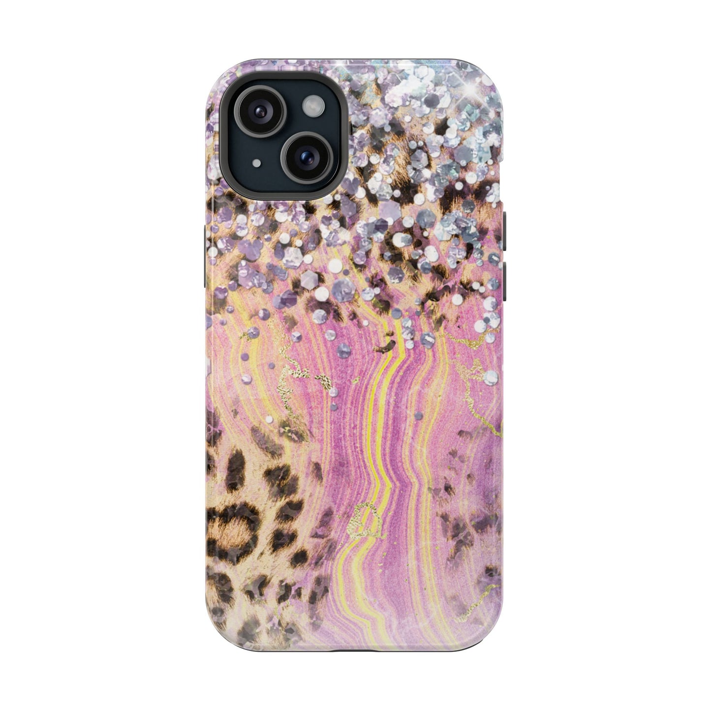 Glitter Glam Leopard – Magsafe iPhone Series Case