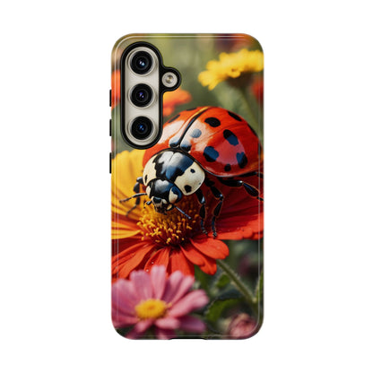 Ladybug on Orange Daisy - Samsung Galaxy Case