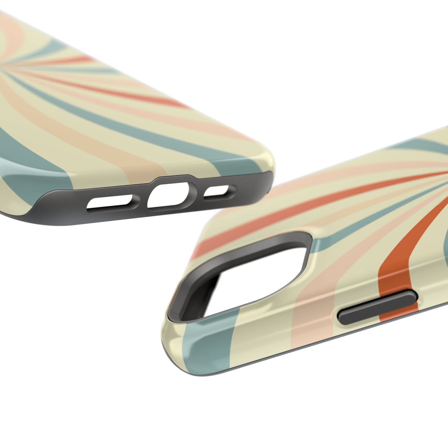 Retro Swirl MagSafe iPhone Case – Durable, Vintage-Inspired Design with Dual-Layer Protection