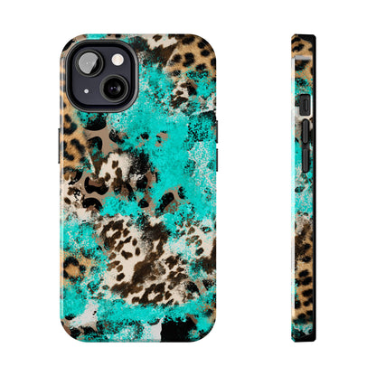 Aqua Splash Leopard - iPhone Series Case