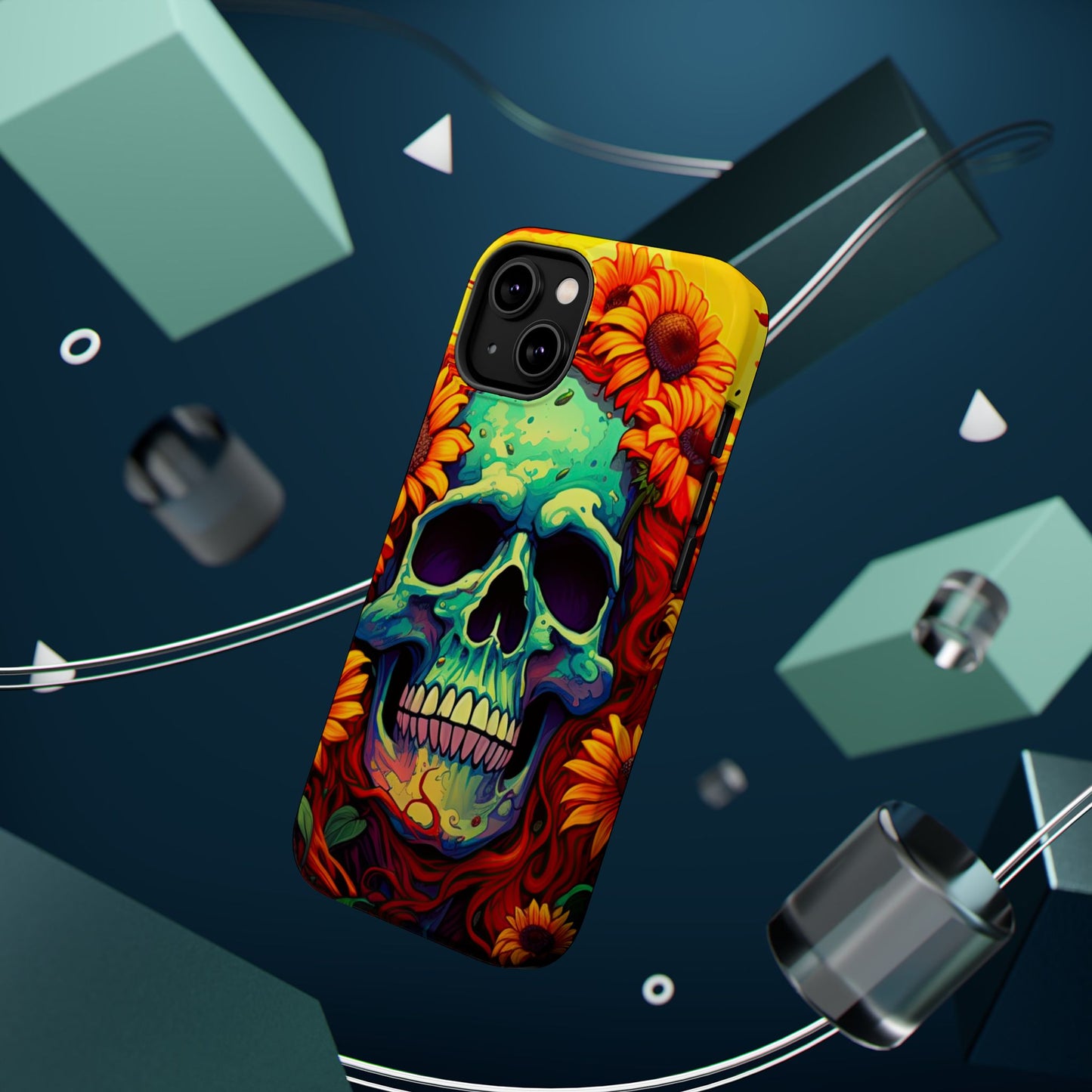 Sun Kissed Skull MagSafe iPhone Case