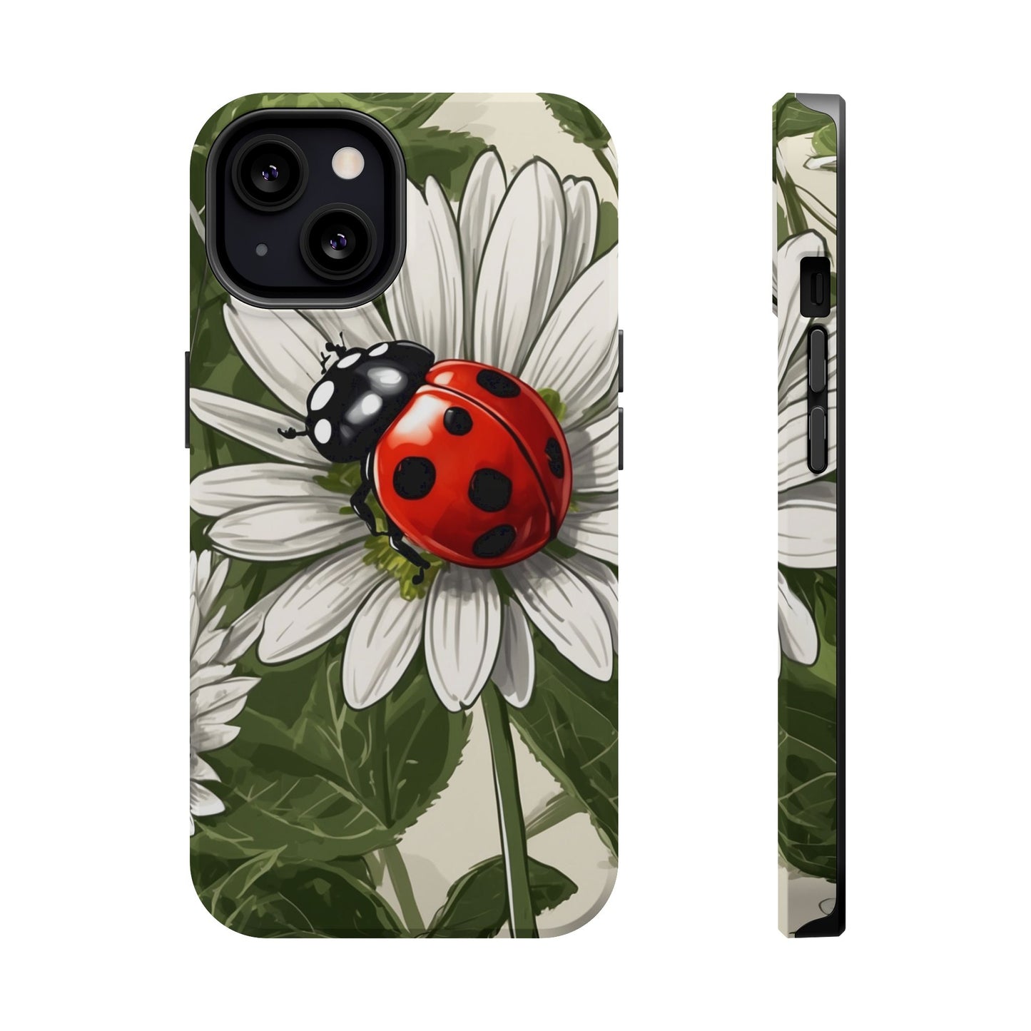 Ladybug & Daisy Garden Charm - MagSafe iPhone Case