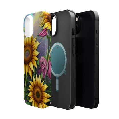 Whimsical Sunflower & Rose Garden - MagSafe iPhone Series Case