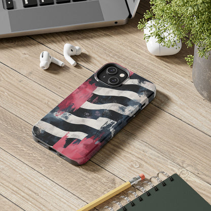 Blood Zebra iPhone Case – Bold Red & Black Pattern