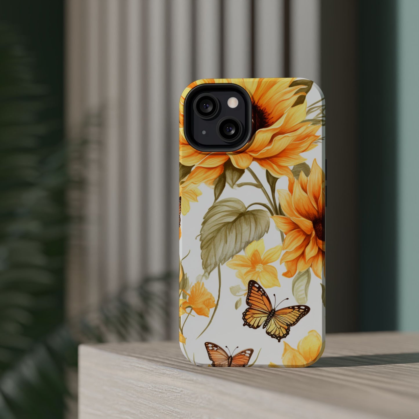 Sunflower & Butterfly Bliss - MagSafe iPhone Series Case