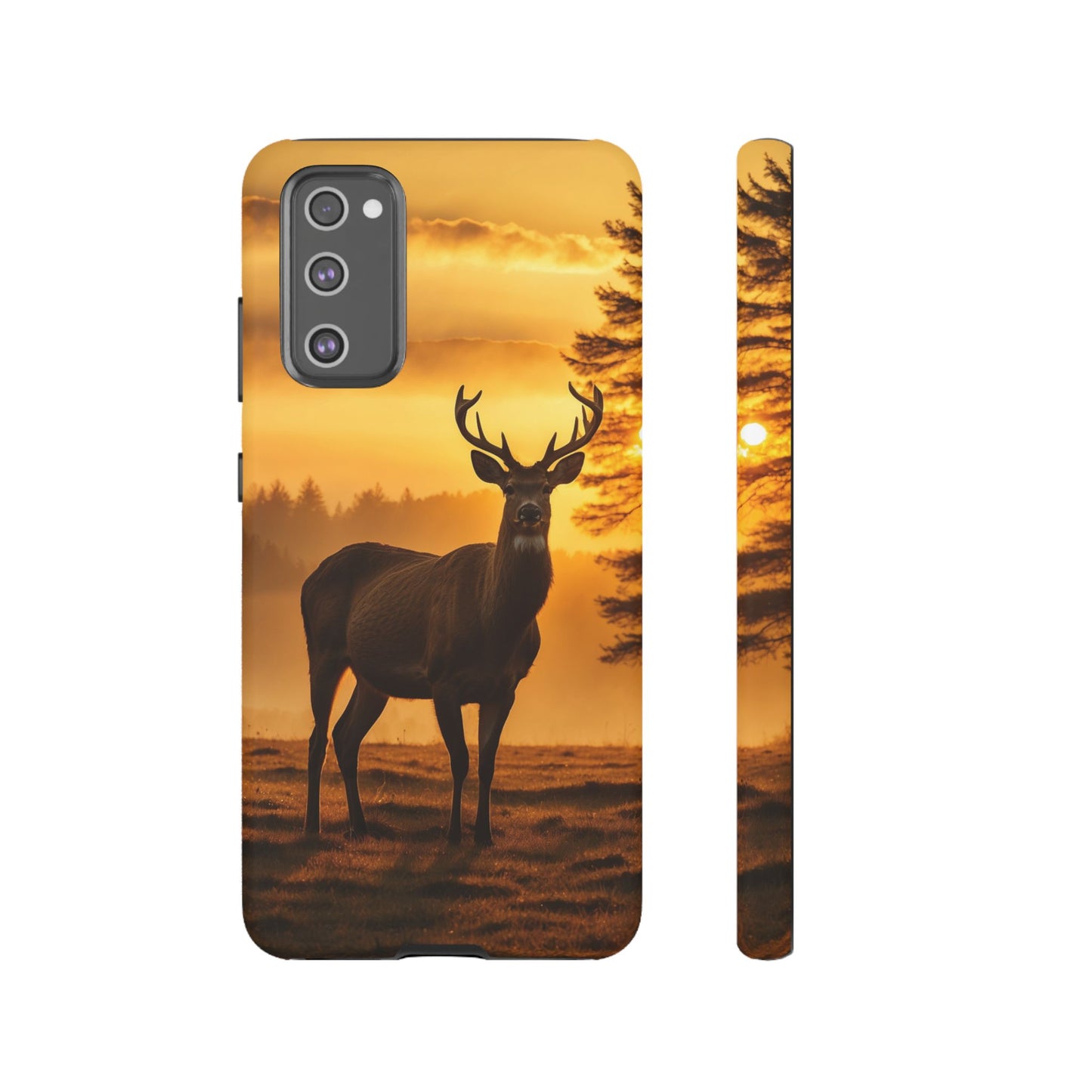 Sunset Majesty: Regal Stag – Samsung Galaxy Case