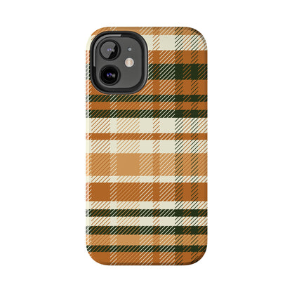 MagSafe Case - Pumpkin Spice Plaid Design