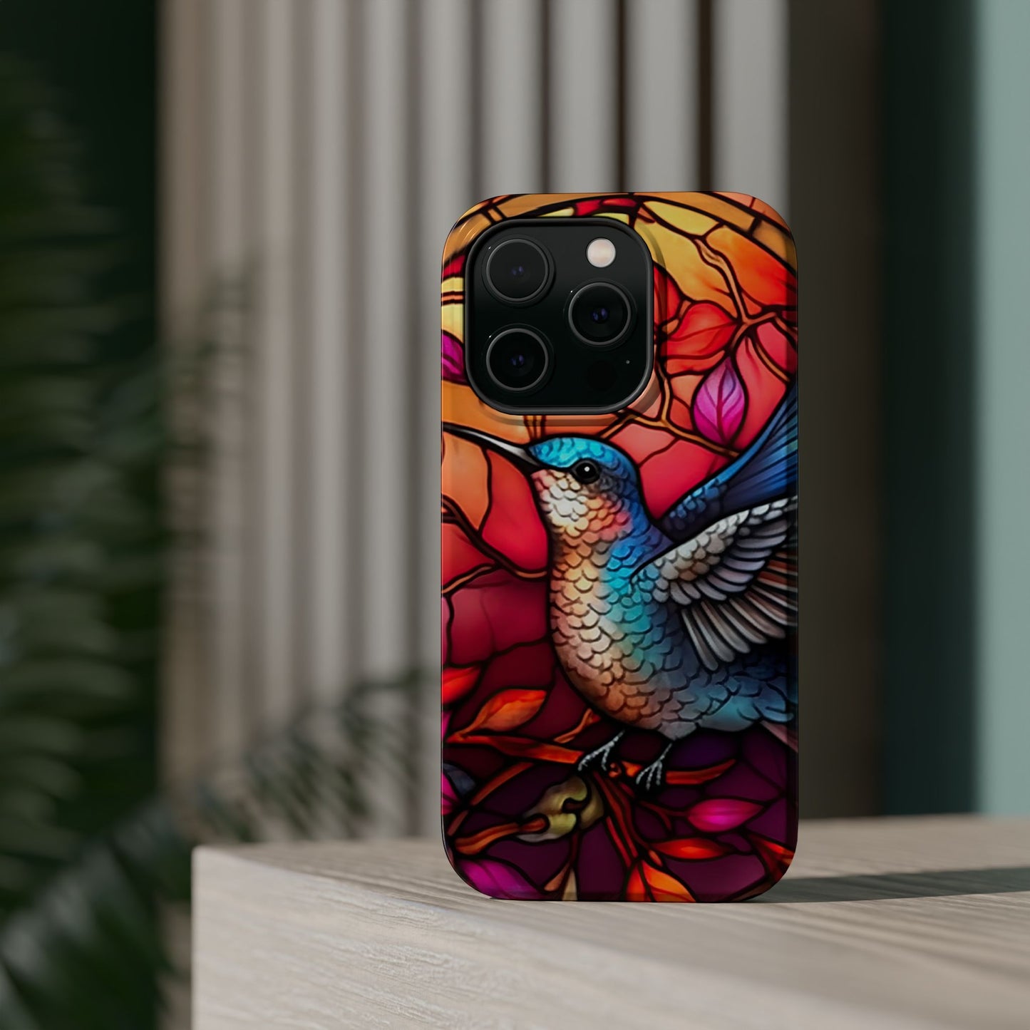 Radiant Multicolor Bird Artwork - MagSafe iPhone Case