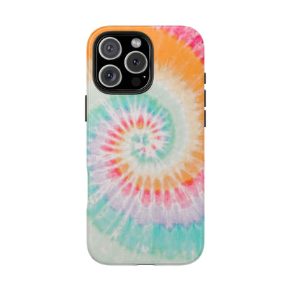 Pastel Swirl Tie-Dye iPhone Case – Soft & Minimalistic Style